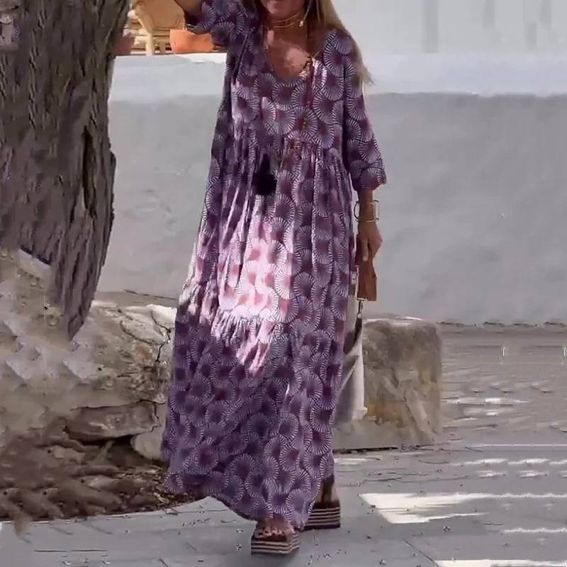 Women’s Plus Size Flowy Casual Maxi Dress
