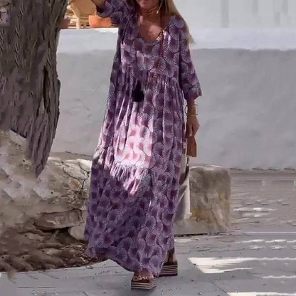 Women’s Plus Size Flowy Casual Maxi Dress