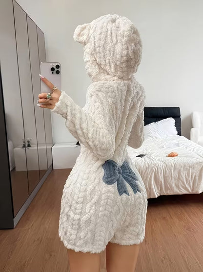Women’s Hooded Animal Ear Romper