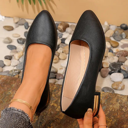 Women's Pointed-Toe Flats with Bow Detail