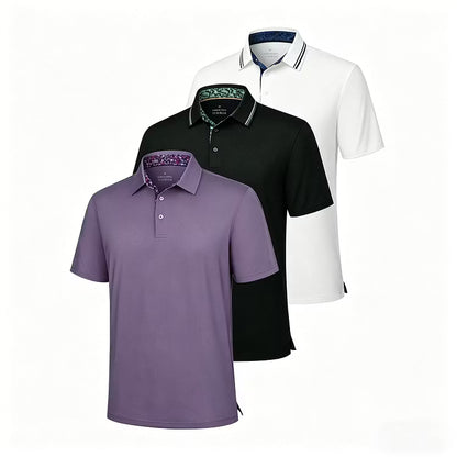 Men's 3-Pack Classic Short Sleeve Polo Shirts