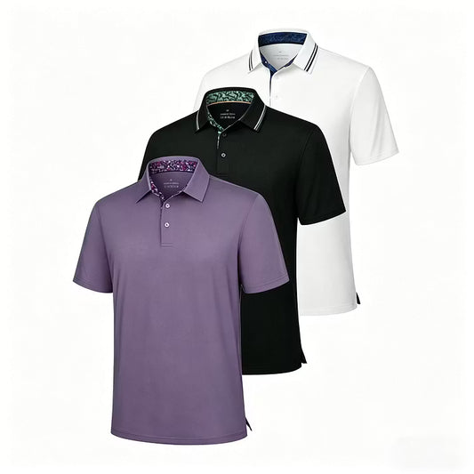 Men's 3-Pack Classic Short Sleeve Polo Shirts
