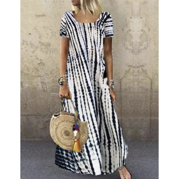 Women's Tie-Dye Print Dress