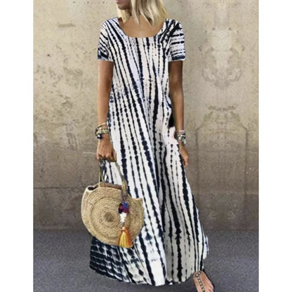 Women's Tie-Dye Print Dress