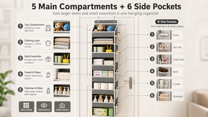 5-Tier Hanging Door Organizer