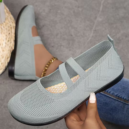 Women's Knit Mary Jane Flats