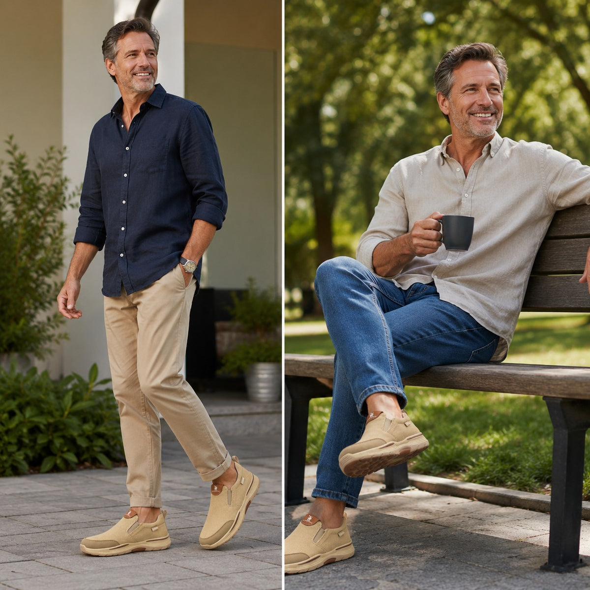 Men's Slip-On Casual Walking Shoes