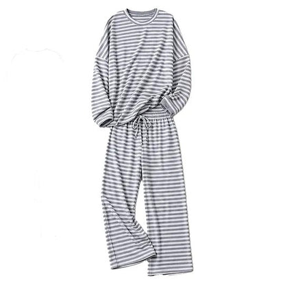 Women's Striped Two-Piece Lounge Set