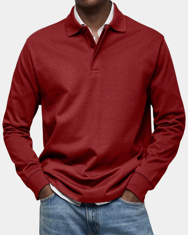 Men's Long-Sleeve Polo Shirt