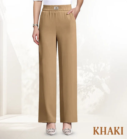 Women's High-Rise Pull-On Wide-Leg Pants