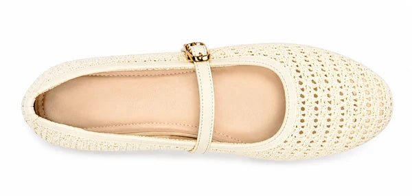 Women’s Knitted Strap Flat Shoes
