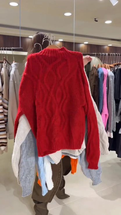Women's Cable Knit Oversized Sweater