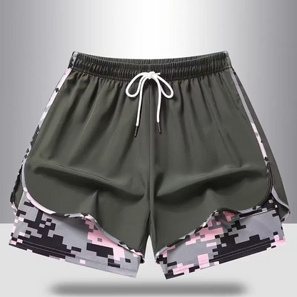 Women's Athletic Layered Running Shorts