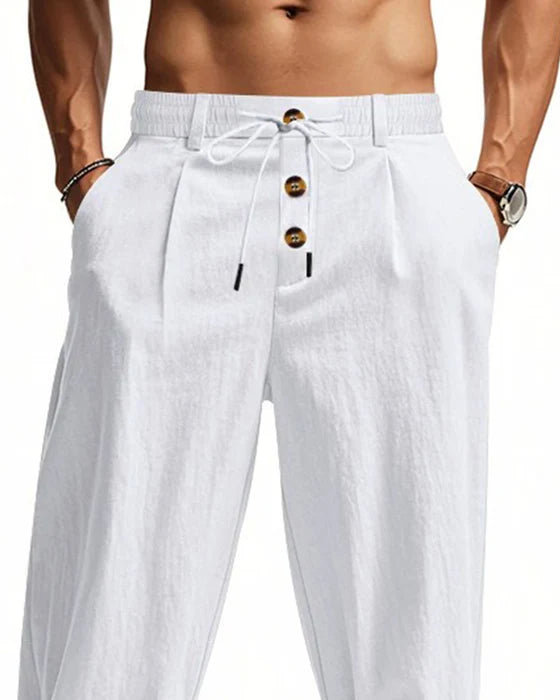 Men’s Casual Drawstring Straight Leg Pants