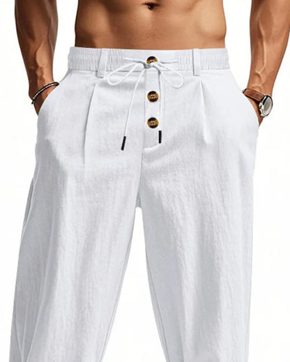 Men’s Casual Drawstring Straight Leg Pants