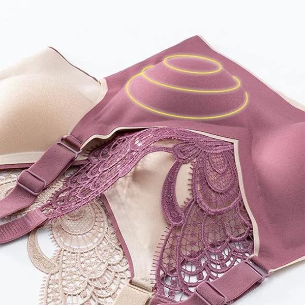 Women's Butterfly Lace Back Wire-Free Bra