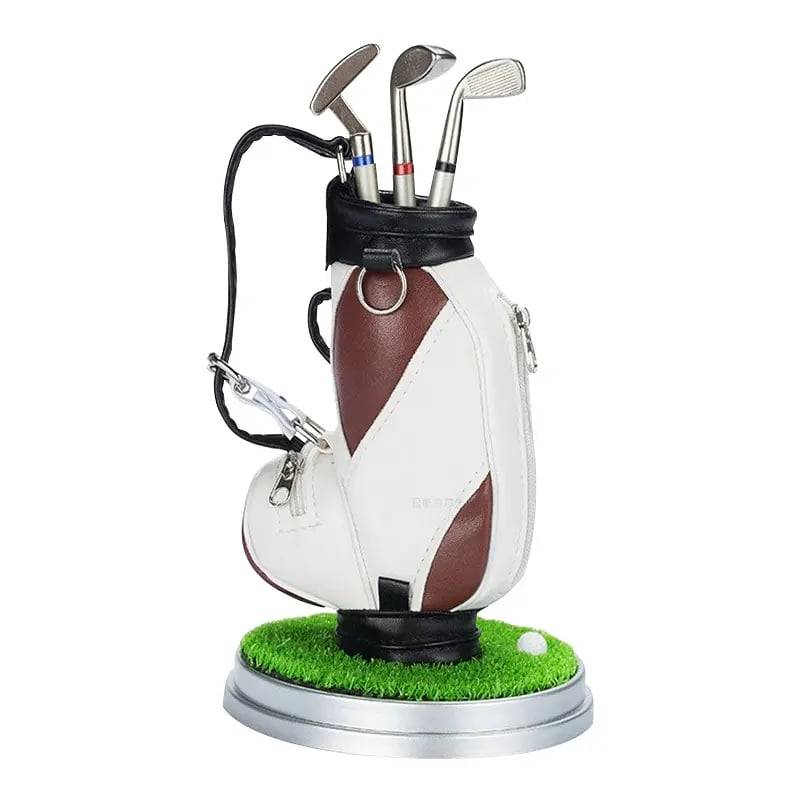 Golf Bag Pen Holder with 3 Pen Set