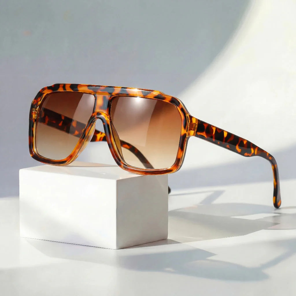 Raven Retro Oversized Sunglasses