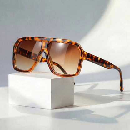 Raven Retro Oversized Sunglasses