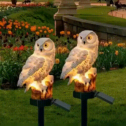 Owl Garden Stake Light