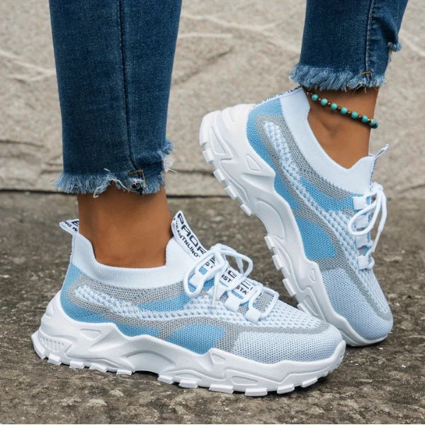 Women's Mesh Lace-Up Sneakers
