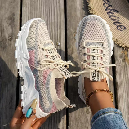 Women's Mesh Lace-Up Sneakers