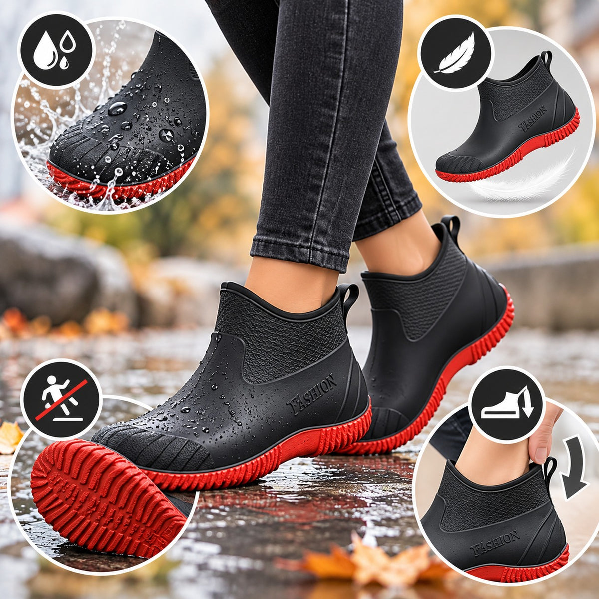 Women's Waterproof Slip-On Shoes