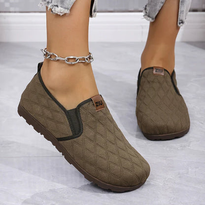 Women's Quilted Slip-On Casual Shoes