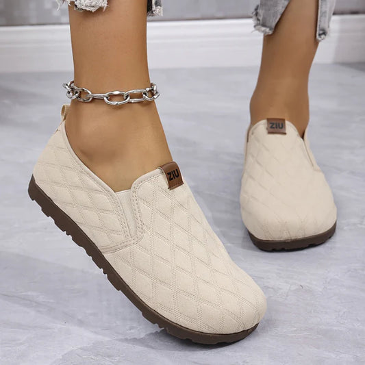 Women's Quilted Slip-On Casual Shoes