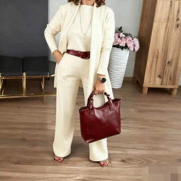 Women's Three-Piece Cardigan Lounge Set
