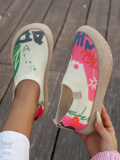 Women’s Knitted Lace-Up Sneakers