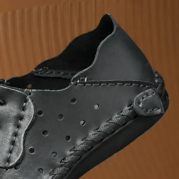 Men’s Perforated Lace-Up Casual Shoes
