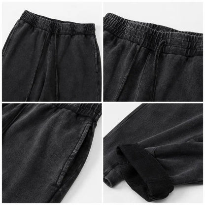 Men’s Washed Straight-Leg Jogger Pants