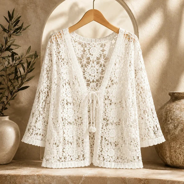 Women’s Floral Crochet Cardigan
