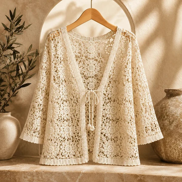 Women’s Floral Crochet Cardigan