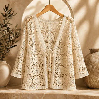 Women’s Floral Crochet Cardigan