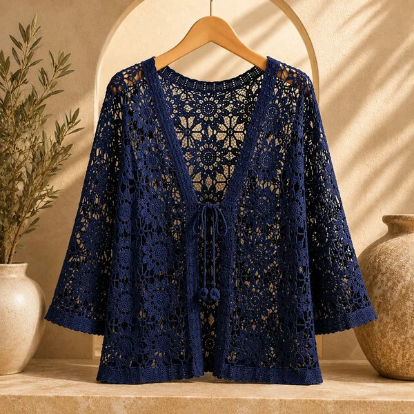 Women’s Floral Crochet Cardigan