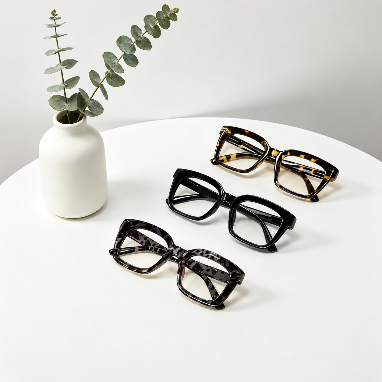 Unisex Oversized Blue Light Blocking Reading Glasses Set
