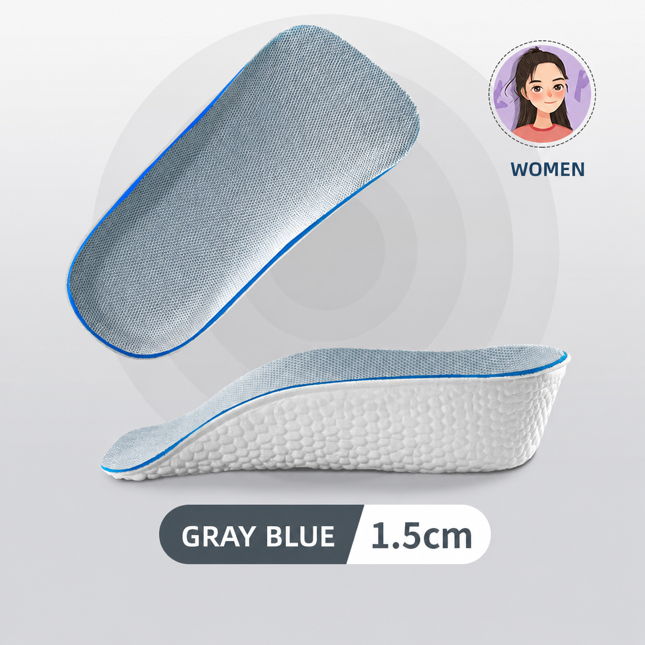 Height-Lifting Shoe Insoles