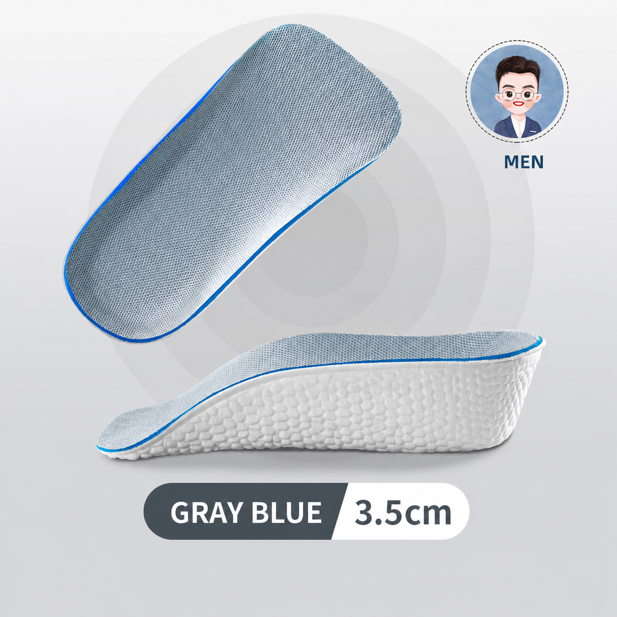 Height-Lifting Shoe Insoles