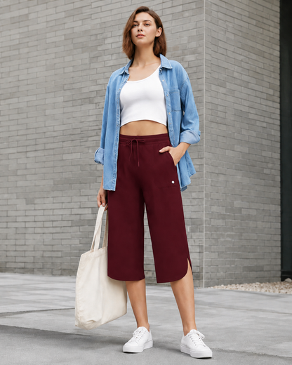 Women’s Wide-Leg Capri Lounge Pants