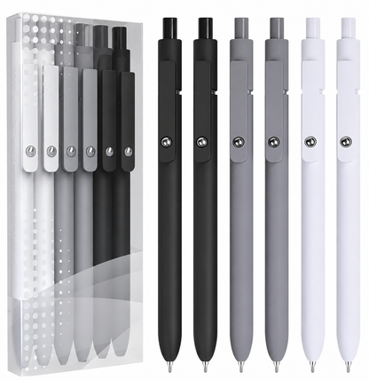 6-Pack Quick Dry Fine Point Gel Pens Set