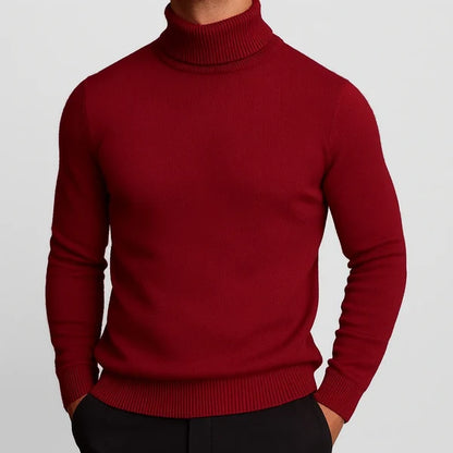 Men's Ribbed Turtleneck Sweater