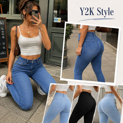 Women's High-Waisted Stretch Skinny Jeans