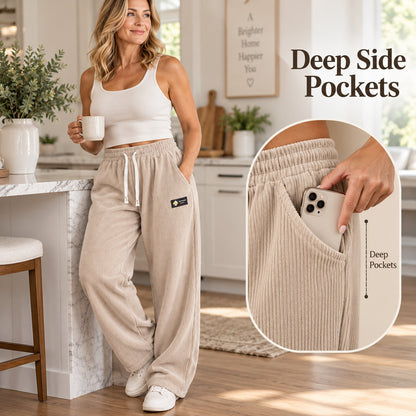 Women's High-Waisted Wide-Leg Pants