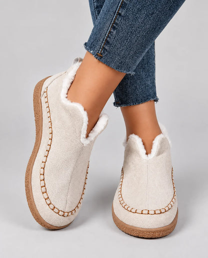 Women's Ankle Boots with Stitched Trim