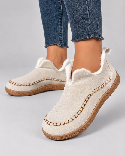 Women's Ankle Boots with Stitched Trim