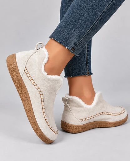 Women's Ankle Boots with Stitched Trim