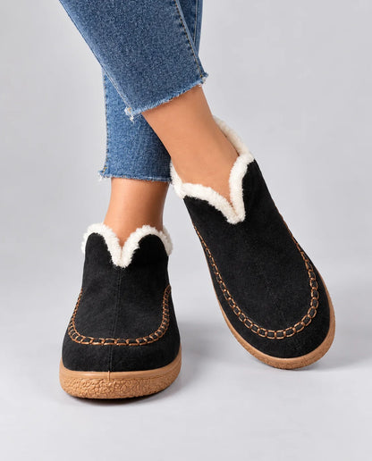 Women's Ankle Boots with Stitched Trim