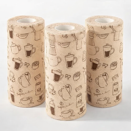 Reusable Tear-Off Microfiber Cleaning Towel Roll – 3 Pack